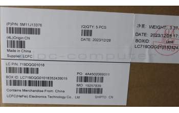 Lenovo 5M11J13376 MECH_ASM KBD BZL,WL,FPR,BK,CHY,UKE