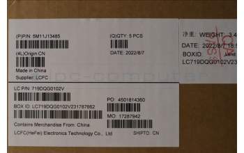 Lenovo 5M11J13485 MECH_ASM KBD BZL,WW,FPR,BK,SRX,EURO ENG