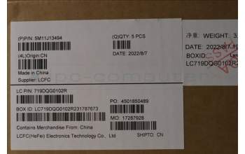 Lenovo 5M11J13494 MECH_ASM KBD BZL,WW,FPR,BK,SRX,NORDIC