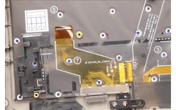 Lenovo 5M11K07694 C-Cover with keyboard, Nordic, Deep Black, WWAN