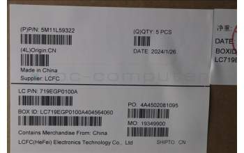 Lenovo 5M11L59322 C-Cover with keyboard, US English Euro, Black, Backlight, US