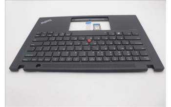 Lenovo 5M11L59322 C-Cover with keyboard, US English Euro, Black, Backlight, US