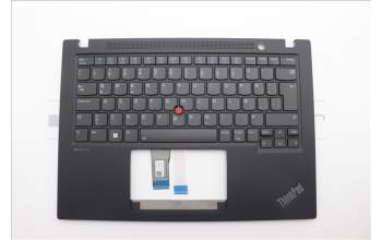 Lenovo 5M11L59351 C-Cover with keyboard, Icelandic, Black, Backlight, UK