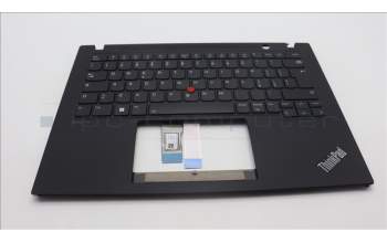 Lenovo 5M11L59359 C-Cover with keyboard, Italian, Black, Backlight, UK