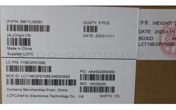 Lenovo 5M11L59361 C-Cover with keyboard, Japanese, Black, Backlight, JP