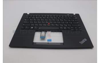 Lenovo 5M11L59385 C-Cover with keyboard, Russian, Black, Backlight, US
