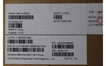 Lenovo 5M11L59422 MECH_ASM BL KB BK UKE LTN