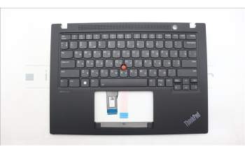 Lenovo 5M11L59427 C-Cover with keyboard, Ukraine, Black, Backlight, US