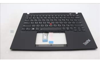 Lenovo 5M11L59427 C-Cover with keyboard, Ukraine, Black, Backlight, US