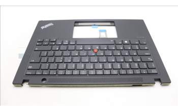 Lenovo 5M11L59431 C-Cover with keyboard, Canadian French 058, Black, Backlight, WWAN, UK