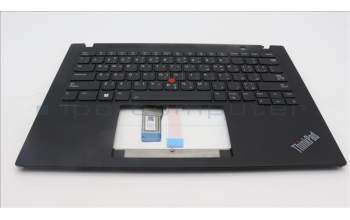 Lenovo 5M11L59435 C-Cover with keyboard, Arabic, Black, Backlight, WWAN, US