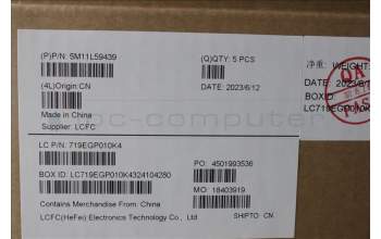 Lenovo 5M11L59439 MECH_ASM BL KB BK WW BEL SRX