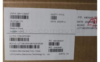 Lenovo 5M11L59447 C-Cover with keyboard, Bulgarian, Black, Backlight, WWAN, UK