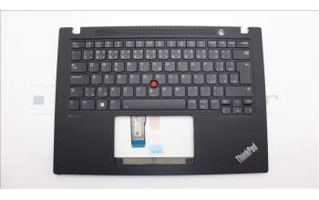 Lenovo 5M11L59453 C-Cover with keyboard, Czech Slovakian, Black, Backlight, WWAN, UK