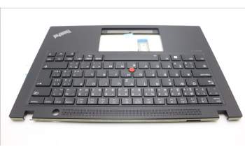Lenovo 5M11L59453 C-Cover with keyboard, Czech Slovakian, Black, Backlight, WWAN, UK