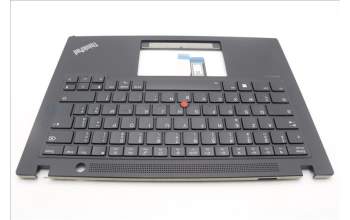 Lenovo 5M11L59475 C-Cover with keyboard, French, Black, Backlight, WWAN, US