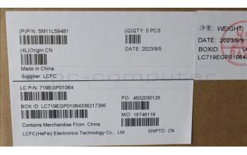 Lenovo 5M11L59481 MECH_ASM BL KB BK WW GER CHY