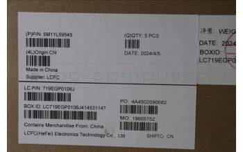 Lenovo 5M11L59545 C-Cover with keyboard, Swedish/Finnish, Black, Backlight, WWAN, UK