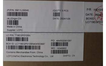 Lenovo 5M11L59546 C-Cover with keyboard, Swedish/Finnish, Black, Backlight, WWAN, UK