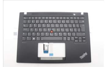 Lenovo 5M11L59563 C-Cover with keyboard, Turkish, Black, Backlight, WWAN, UK