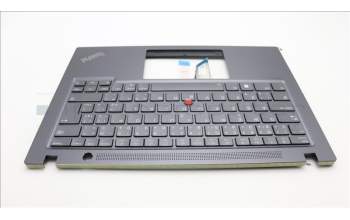 Lenovo 5M11L59590 C-Cover with keyboard, Czech Slovakian, Grey, Backlight, UK
