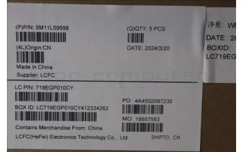 Lenovo 5M11L59598 MECH_ASM BL KB GY EURO ENG TRI