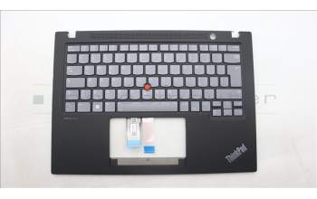 Lenovo 5M11L59615 C-Cover with keyboard, Italian, Grey, Backlight, UK