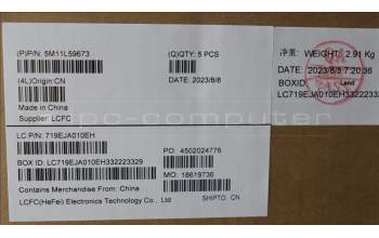 Lenovo 5M11L59673 MECH_ASM FRU KB CCV DEN UK (SRX) BK