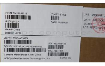 Lenovo 5M11L59713 MECH_ASM FRU KB CCV RUS US (SRX) BK