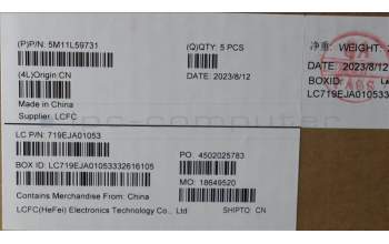 Lenovo 5M11L59731 MECH_ASM FRU KB CCV SWS UK (CHY) BK