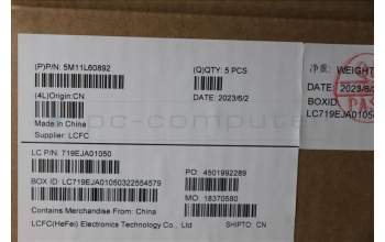 Lenovo 5M11L60892 MECH_ASM FRU KB CCV CZE/SLK UK BL(SRX)BK