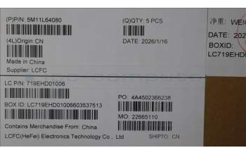 Lenovo 5M11L64080 KBD W C ARA BKLT PMX US BK