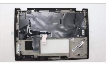 Lenovo 5M11L64097 C-Cover with keyboard, Danish, Black, Backlight, UK