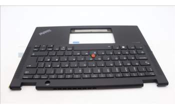 Lenovo 5M11L64097 C-Cover with keyboard, Danish, Black, Backlight, UK