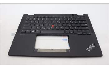 Lenovo 5M11L64118 C-Cover with keyboard, Greek, Black, Backlight, US
