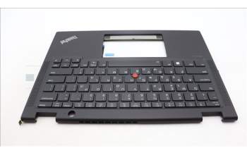 Lenovo 5M11L64118 C-Cover with keyboard, Greek, Black, Backlight, US