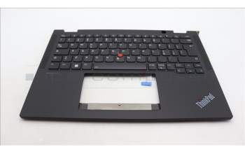 Lenovo 5M11L64133 C-Cover with keyboard, Italian, Black, Backlight, UK