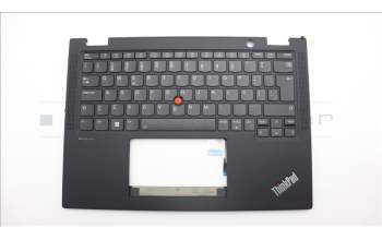 Lenovo 5M11L64151 C-Cover with keyboard, Portuguese, Black, Backlight, UK