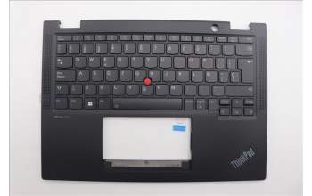 Lenovo 5M11L64160 C-Cover with keyboard, Spanish, Black, Backlight, UK