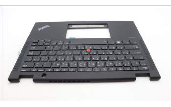 Lenovo 5M11L64193 C-Cover with keyboard, Arabic, Black, Backlight, WWAN, US