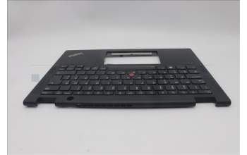 Lenovo 5M11L64217 C-Cover with keyboard, Estonian, Black, Backlight, WWAN, UK
