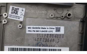 Lenovo 5M11L64220 C-Cover with keyboard,US English Euro,Black,Backlight,WWAN