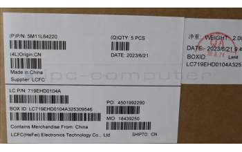 Lenovo 5M11L64220 C-Cover with keyboard,US English Euro,Black,Backlight,WWAN