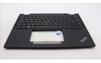 Lenovo 5M11L64238 C-Cover with keyboard, Hungarian, Black, Backlight, WWAN, UK