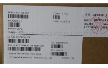 Lenovo 5M11L64259 C-Cover with keyboard, Norwegian, Black, Backlight, WWAN, UK