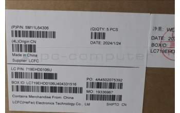 Lenovo 5M11L64306 C-Cover with keyboard, Arabic, Grey, Backlight, US