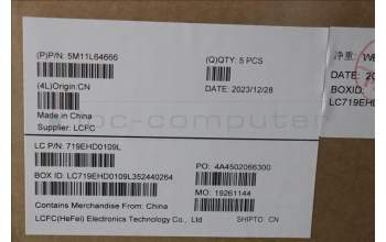 Lenovo 5M11L64666 MECH_ASM KBDW C EURO ENG BKLTLTN WW USGY