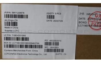 Lenovo 5M11L64678 C-Cover with keyboard, German, Grey, Backlight, WWAN, UK