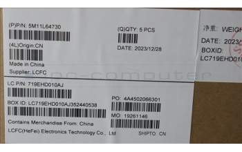 Lenovo 5M11L64730 C-Cover with keyboard, Russian, Grey, Backlight, WWAN, US