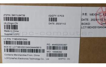 Lenovo 5M11L64739 C-Cover with keyboard, Spanish, Grey, Backlight, WWAN, UK